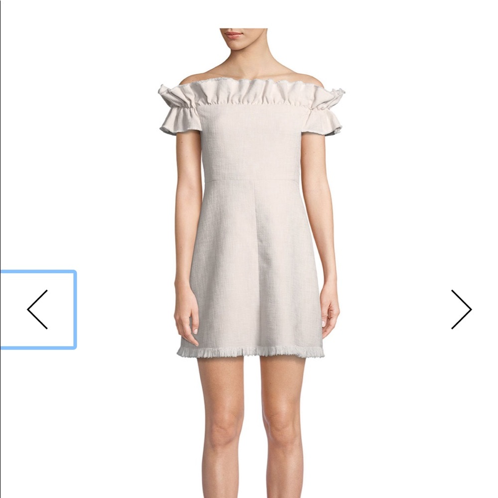 Rebecca Taylor white off the shoulder dress